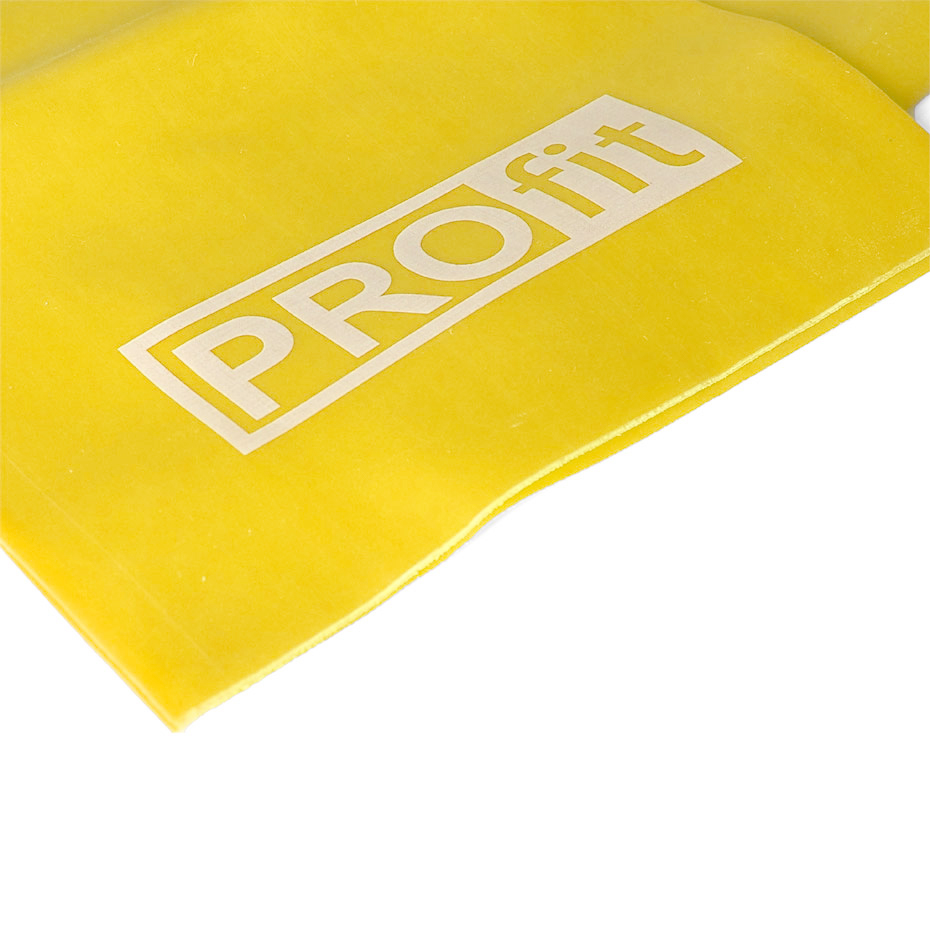 Guma Fitness Profit Long Light 200x15x0,35cm żółta DK 2227 - obrazek 4