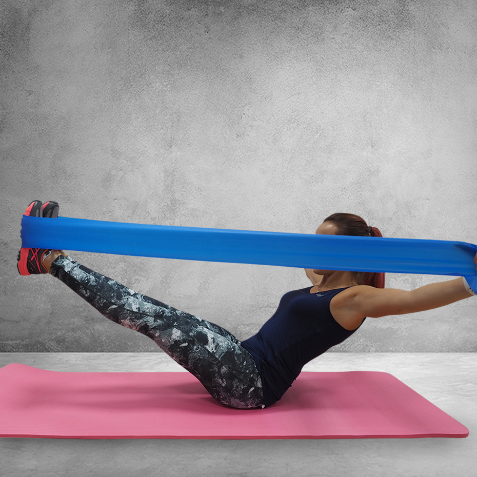 Guma Fitness Profit Long Medium 200x15x0,45cm niebieska DK 2227 - obrazek 4