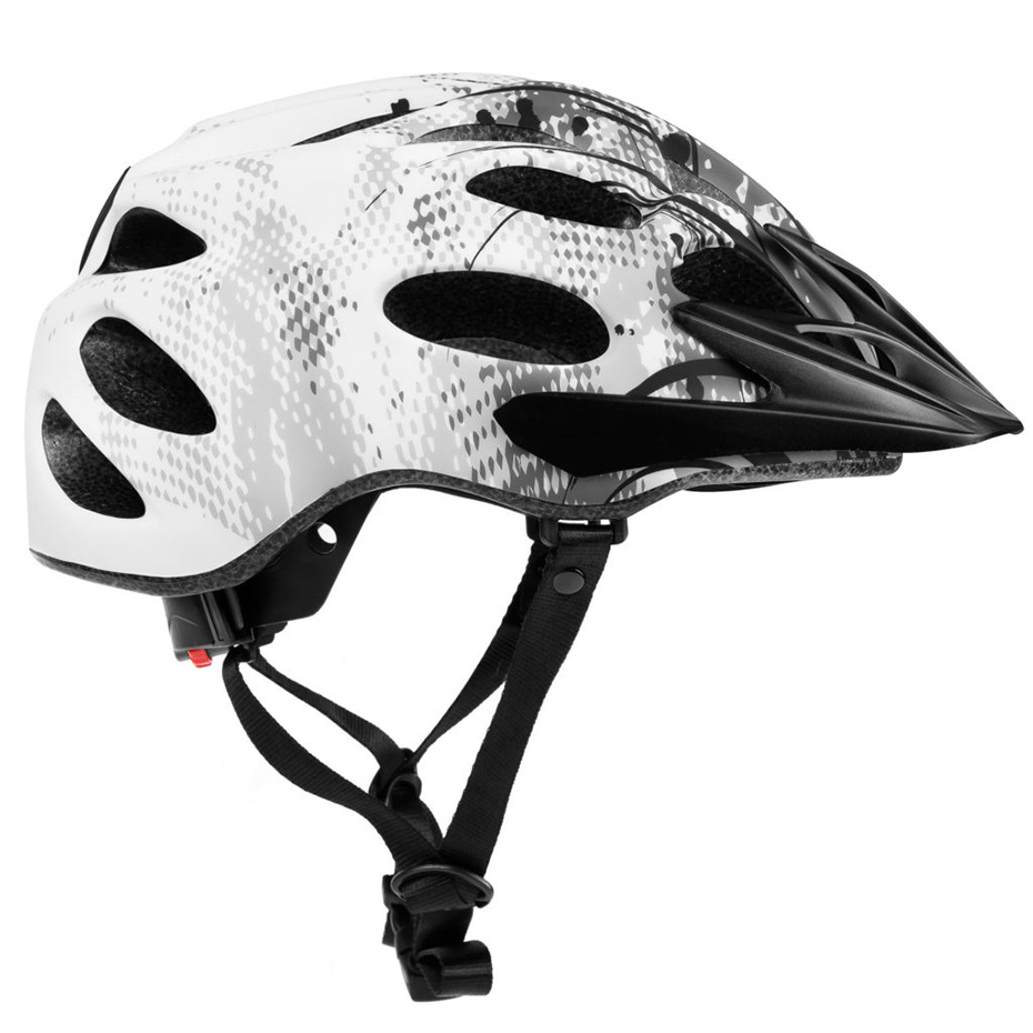 Kask rowerowy Spokey Checkpoint 55-58 cm biało-czarny 926890 - obrazek 2