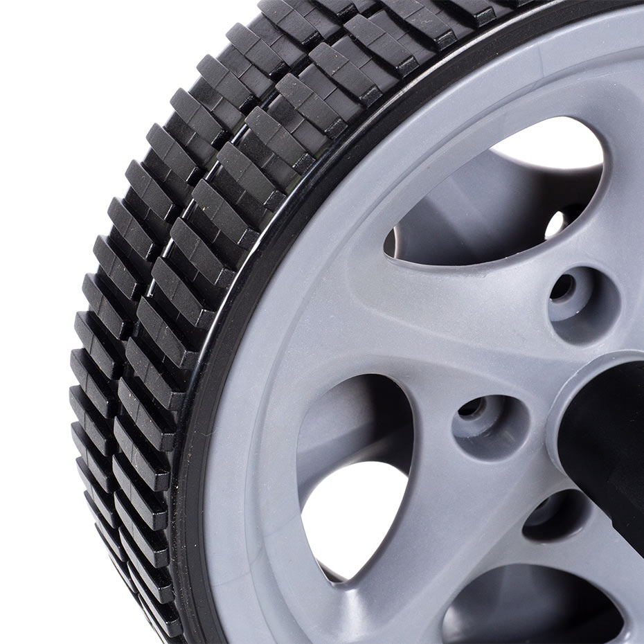 Kółko do ćwiczeń Profit z matą szaro-czarne DK 3218N - obrazek 3