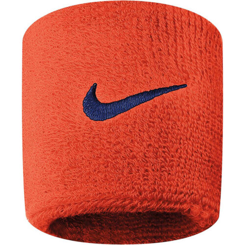 Frotki na nadgarstek Nike Swoosh Wristbands pomarańczowe N0001565804OS