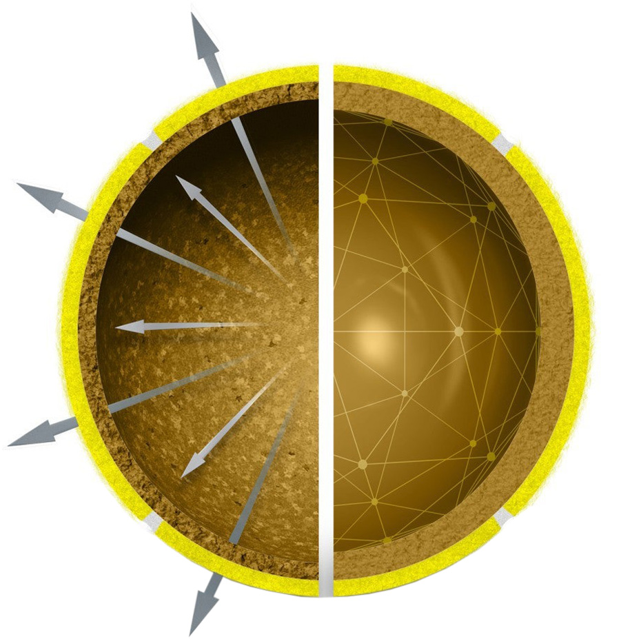 Piłki do tenisa ziemnego Wilson Triniti 4 szt. żółte WRT115200 - obrazek 4