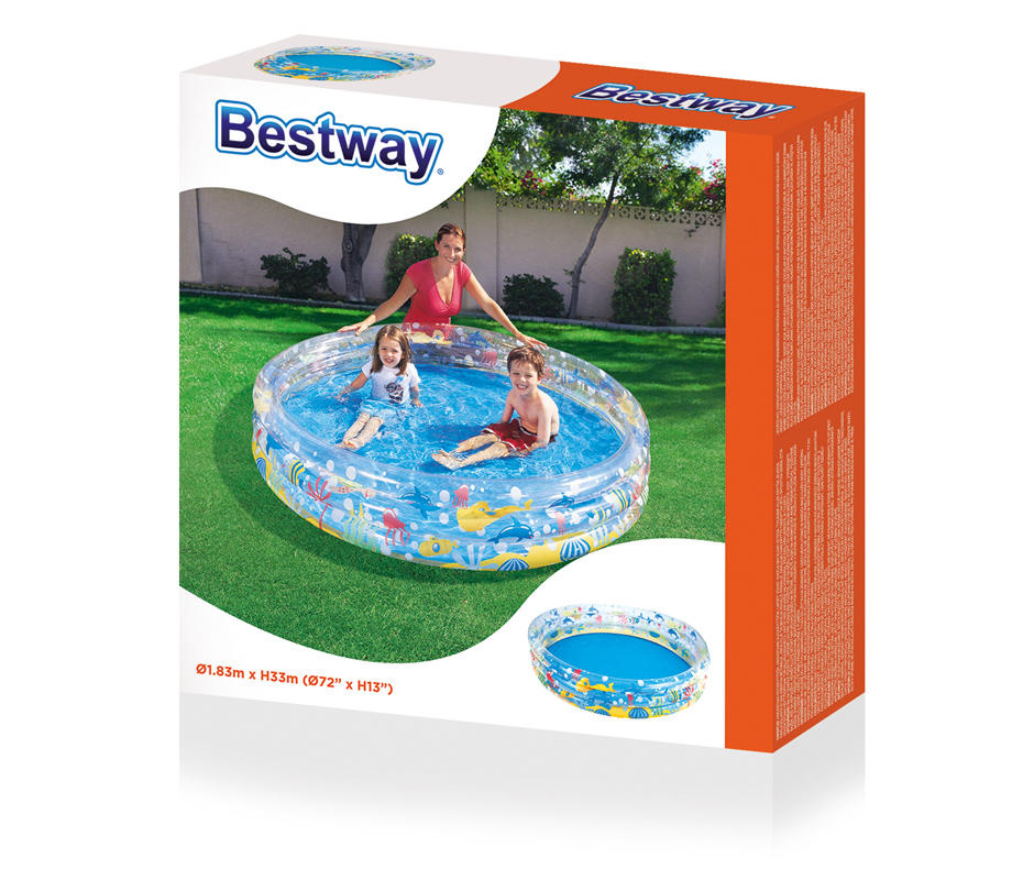 Basen dmuchany Bestway 183 cm x 33 cm 51005 5617 - obrazek 4