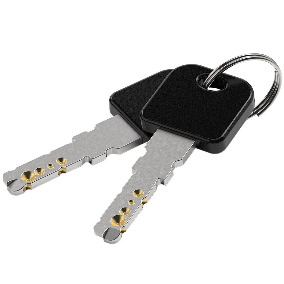 Zapięcie rowerowe Gerda pętla, korpus okrągły, czarne Flex 650/12T - obrazek 2