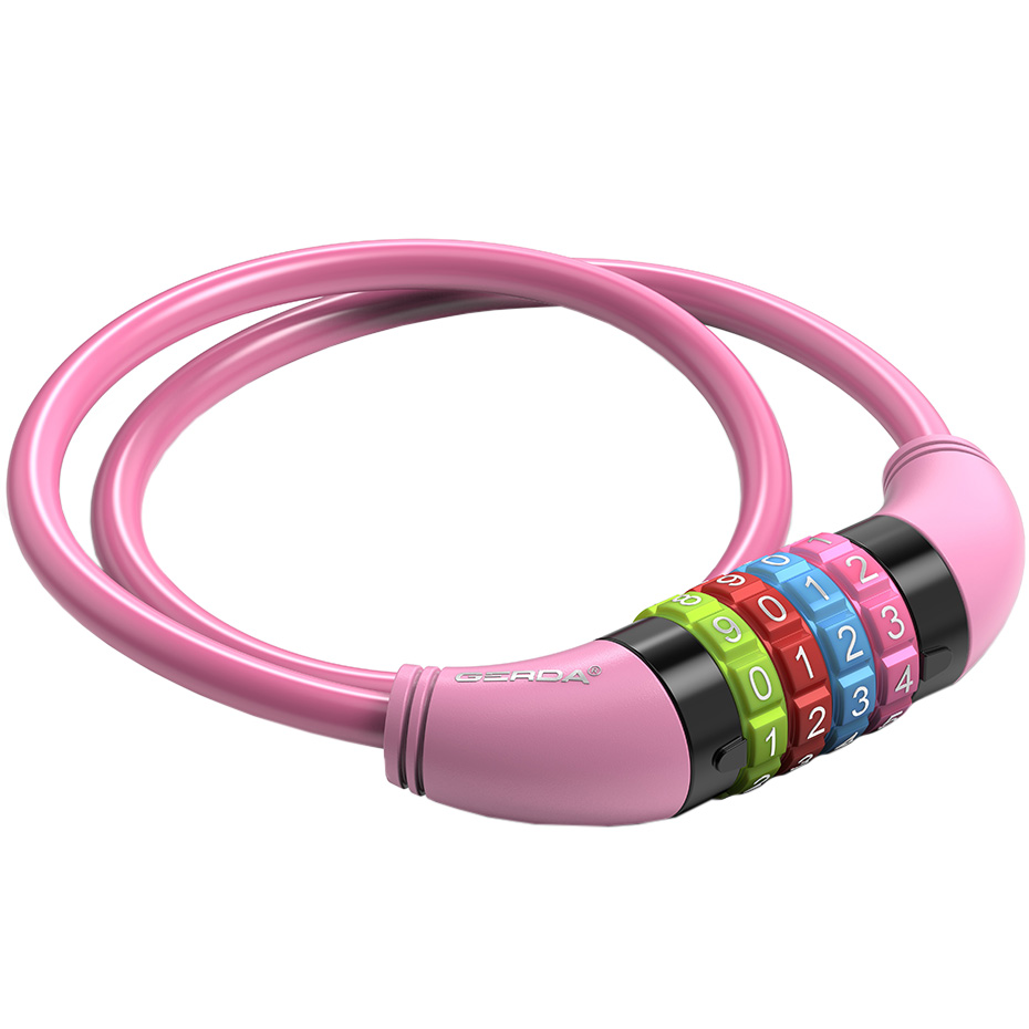 Zapięcie rowerowe Gerda szyfrowane, pętla mix kolorów Flex 650/8C - obrazek 2