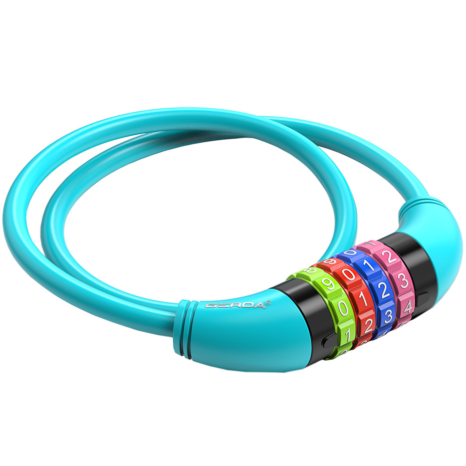 Zapięcie rowerowe Gerda szyfrowane, pętla mix kolorów Flex 650/8C - obrazek 3