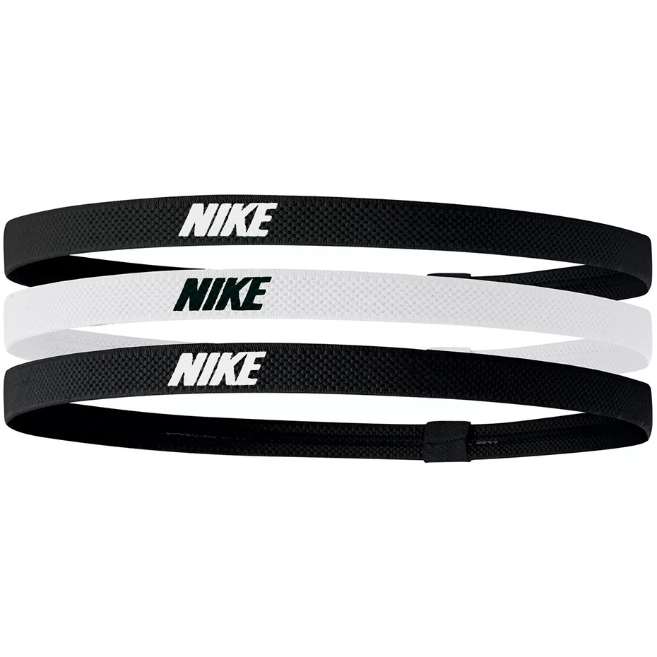 Opaski na włosy Nike Hairbands 3 szt czarna, biała, czarna N1004529036OS