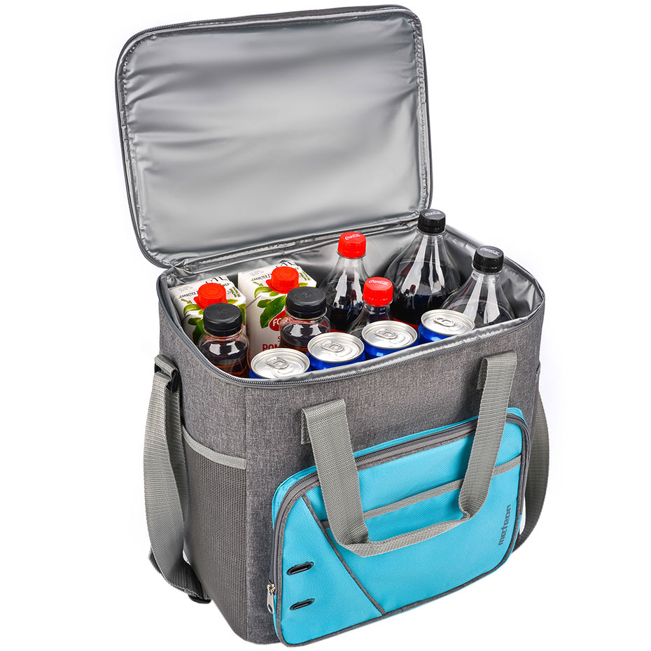 Torba termiczna Meteor Frosty 30L niebiesko-szara 74641 - obrazek 2