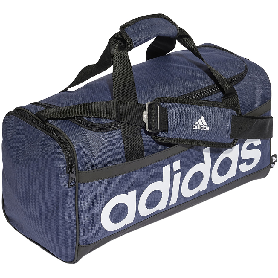 Torba adidas Essentials Linear Duffel Medium granatowo-biała HR5349 - obrazek 3
