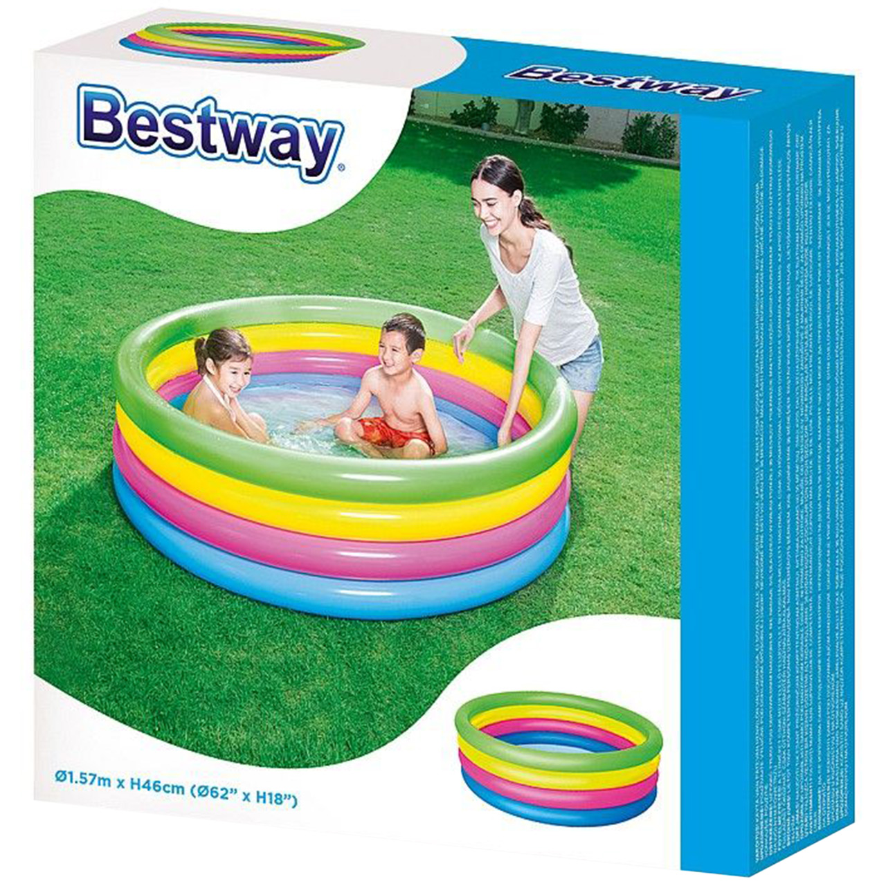Basen dmuchany Bestway 4 Ringi 157x46 cm 3422 51117 - obrazek 3