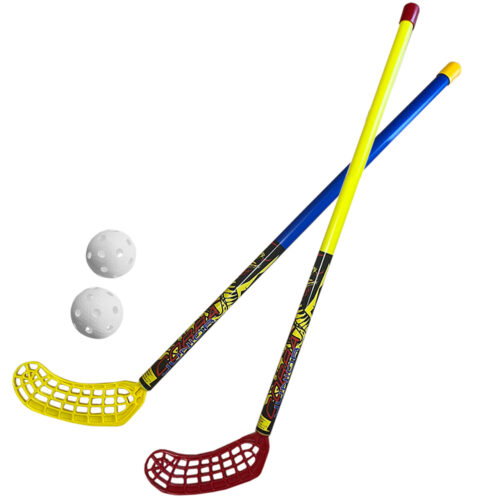 Zestaw do unihokeja Azetx Cobra Junior 2kije+2piłki bez owijki 87cm