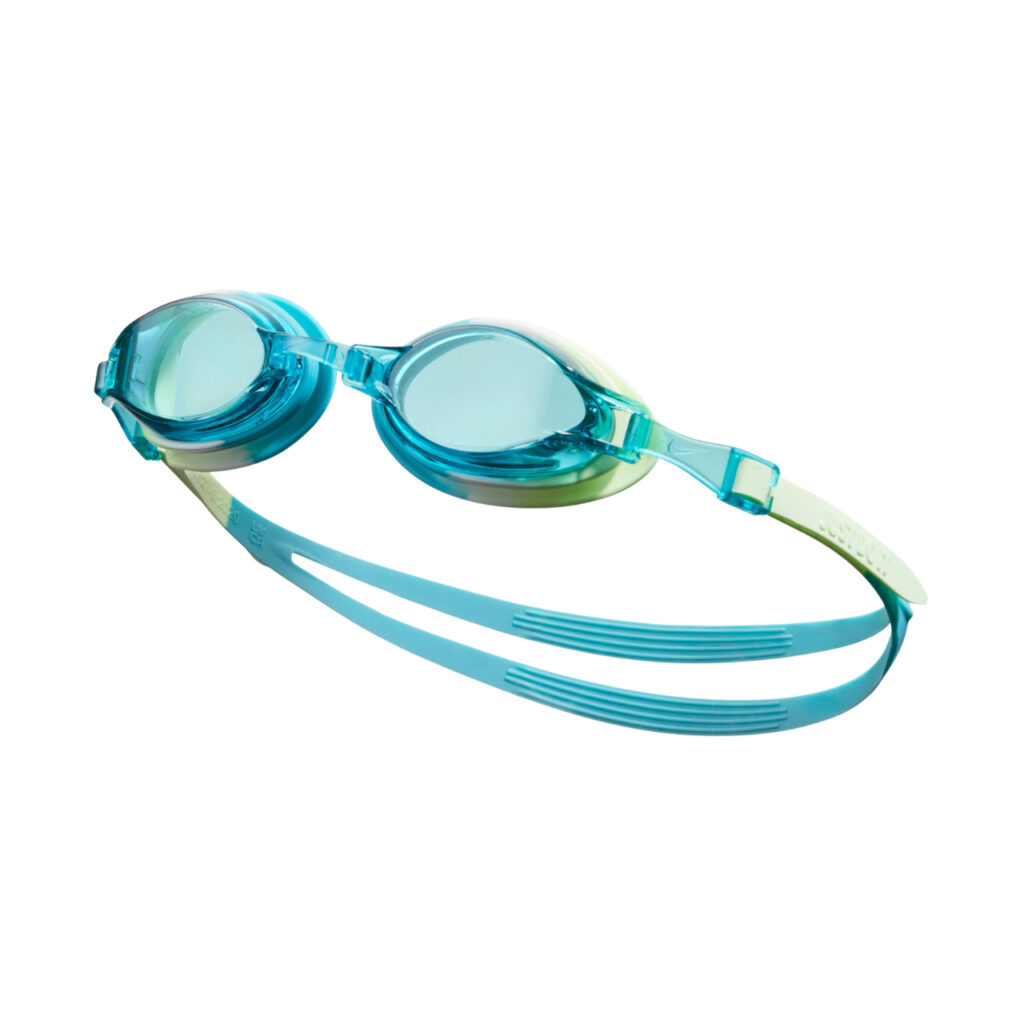 Okulary pływackie Nike Chrome Dusty Catus Junior niebieskie NESSD128-463 OS