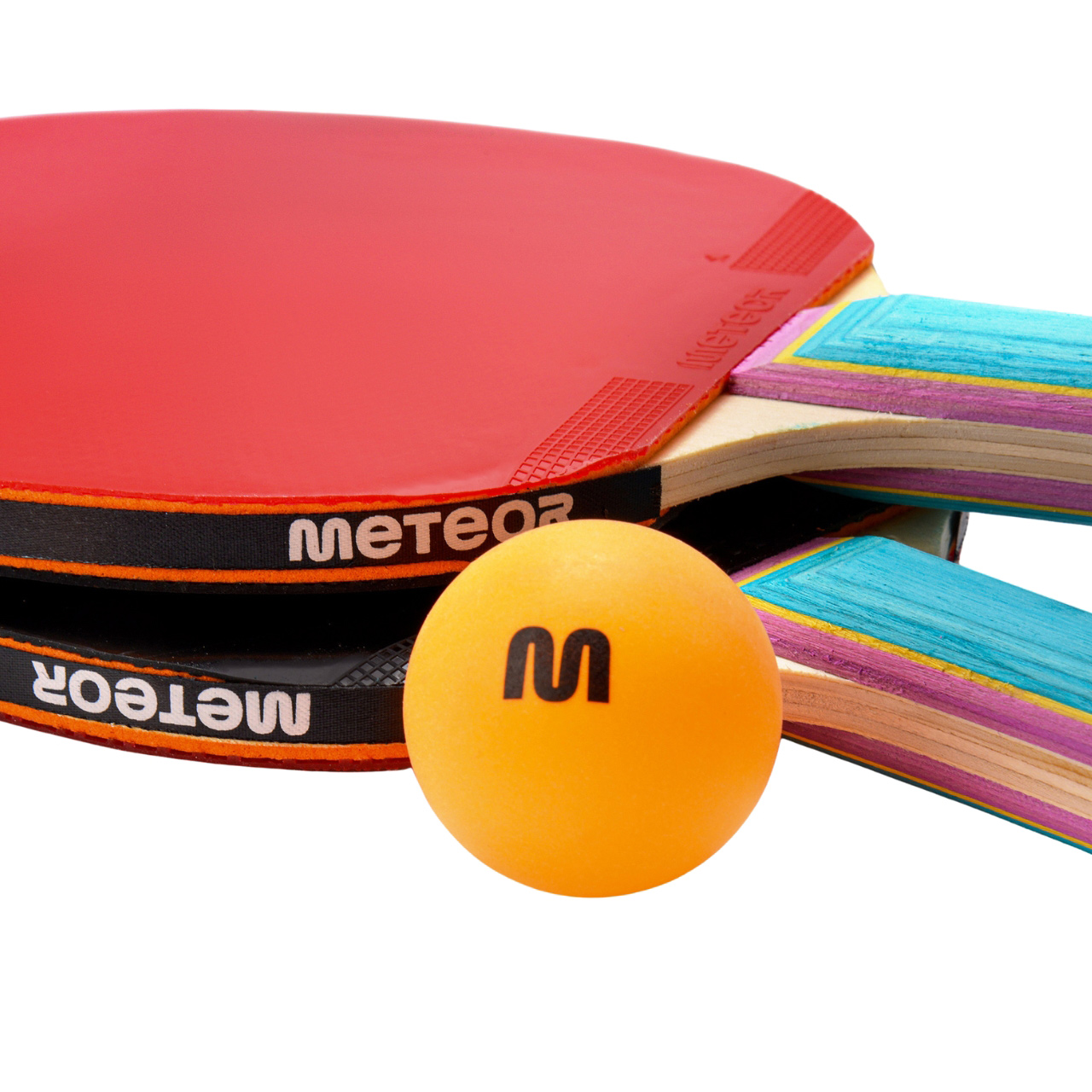 Zestaw do tenisa stołowego Meteor 2 rakietki Zephyr 1*, 3 piłeczki 15021 - obrazek 2