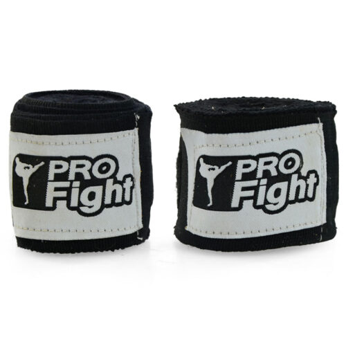 Bandaż bokserski Profight 4 m czarny