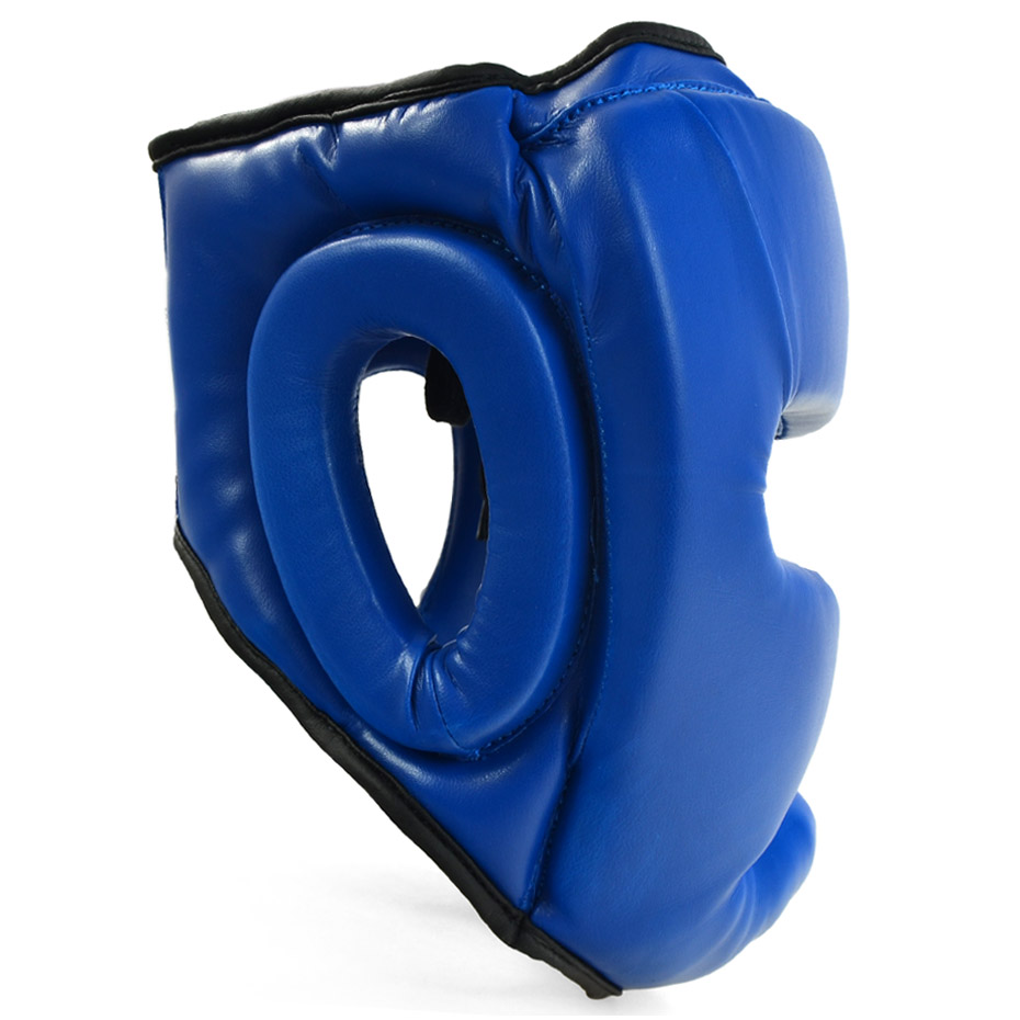Kask bokserski Profight 705 PU niebieski senior - obrazek 3