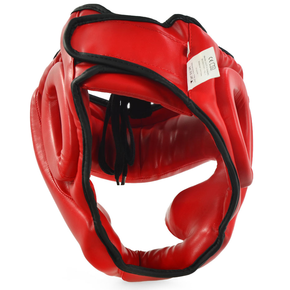 Kask bokserski Profight 705 PU czerwony senior - obrazek 2