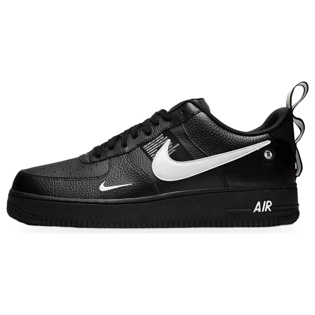 Nike Air Force 1 ’07 LV8 Low Czarne AR1708-001 Skórzane sneakersy