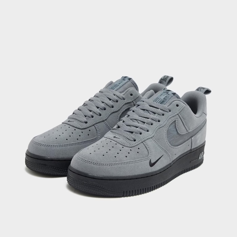Nike Air Force 1 ’07 LV8 DZ4514‑002 szare zamszowe sneakersy - obrazek 2