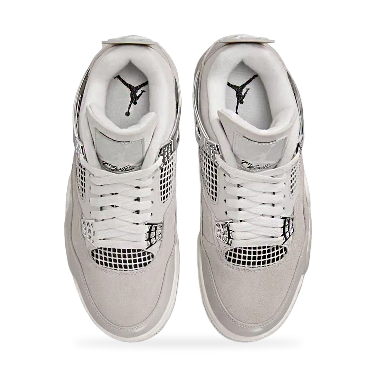 Air Jordan 4 Retro Frozen Moments AQ9129-001 Beżowo-szare zamszowe sneakersy