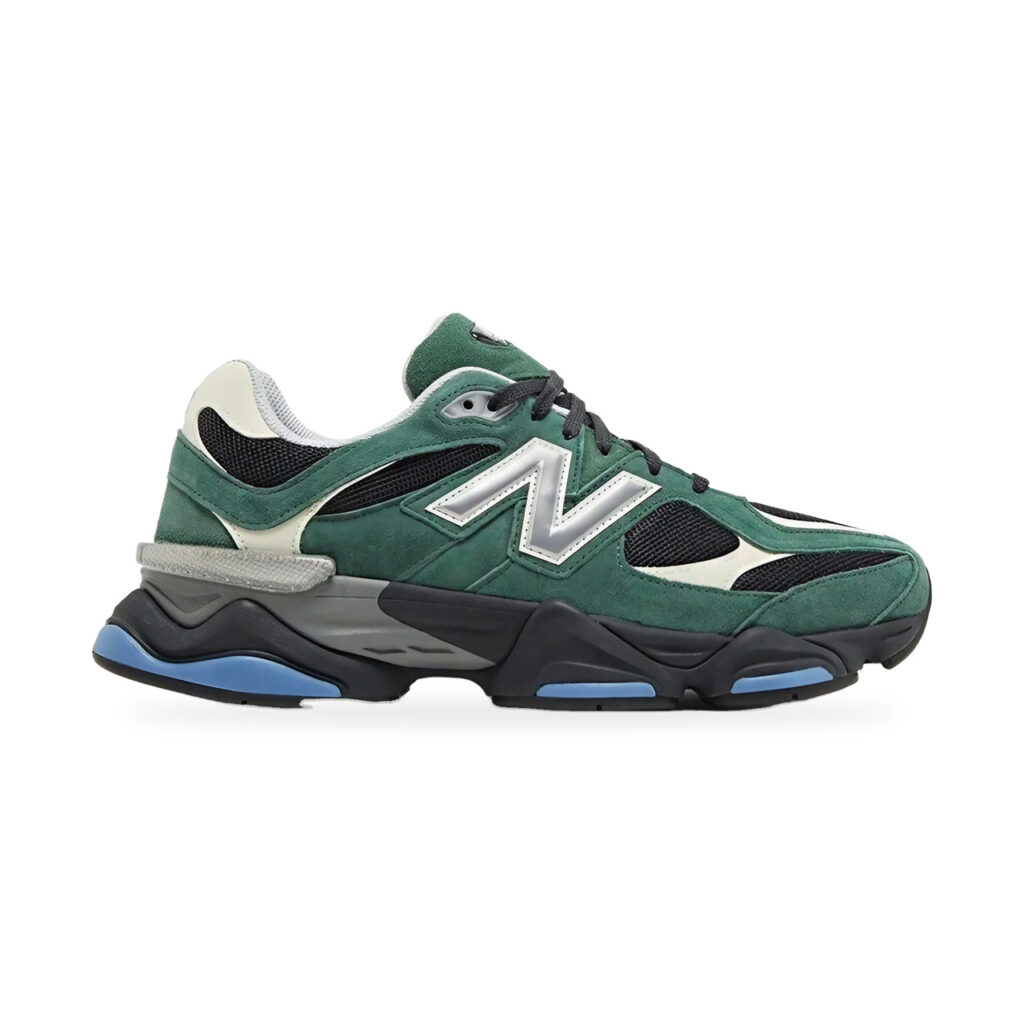 New Balance 9060 Team Forest Green U9060VRA Zielone zamszowe sneakersy