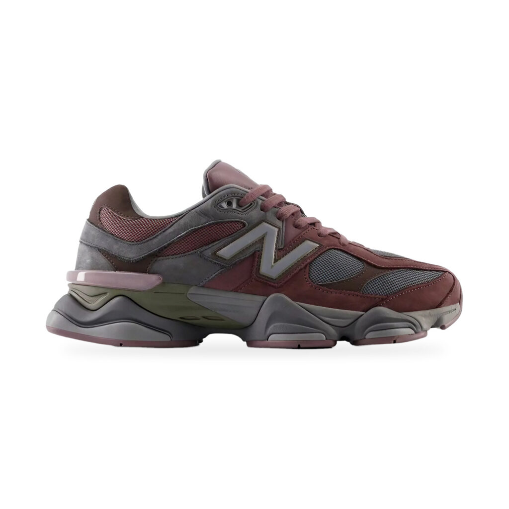 New Balance 9060 Truffle U9060BCG Bordowo-szare zamszowe sneakersy
