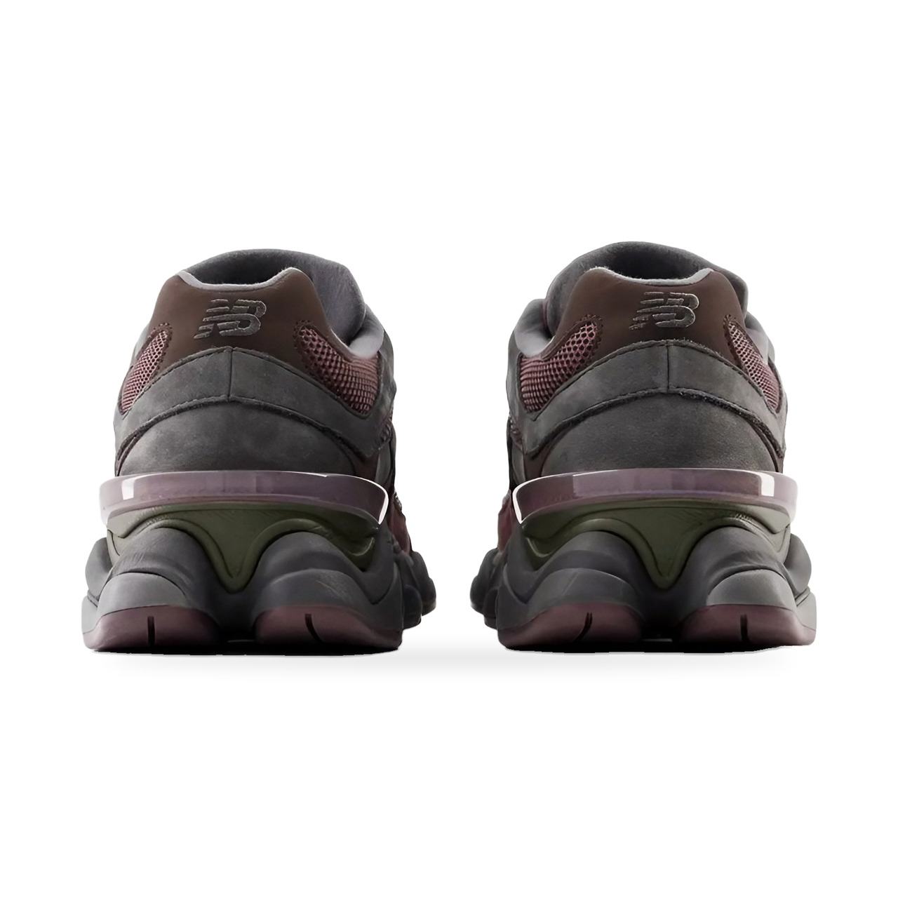 New Balance 9060 Truffle U9060BCG Bordowo-szare zamszowe sneakersy