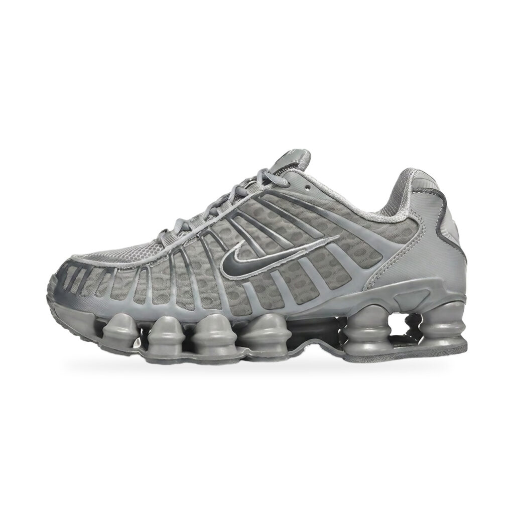 Nike Shox TL Wolf Grey Iron Grey AV3595-015 Szare sneakersy
